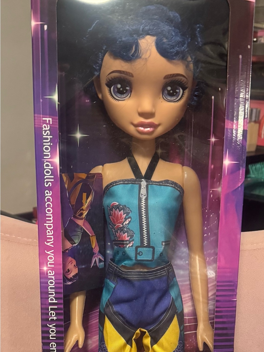 K-Pop Demon Hunters -Blue and Yellow Fashion Doll Outfit Doll Included